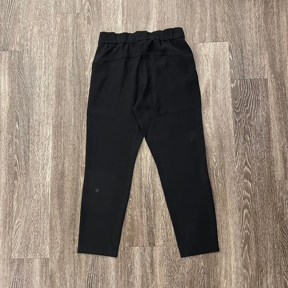 EUC Lululemon On the Fly 7/8 Pant Stretch High-Rise Black Sz 6 Minimalist Jogger - Picture 6 of 16